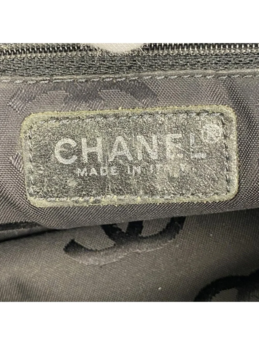 Chanel Handbag Caviar Leather Black Gold